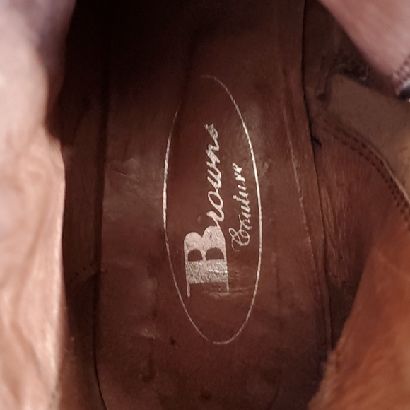 Browns Couture Leather Boots Brown Size 39 - Picture 8 of 9